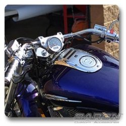 BARON X-bar, styr 1 tomme, chrom