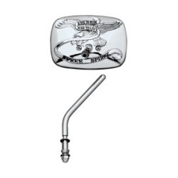 Emgo - Live to Ride - spejl - krom - krom/guld - Metric/Harley