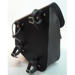 Longride Svingarm sidetaske, 7 liter, sort