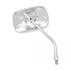 Emgo - Live to Ride - spejl - krom - krom/guld - Metric/Harley