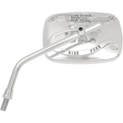 Emgo - Live to Ride - spejl - krom - krom/guld - Metric/Harley