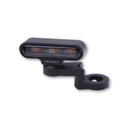 Highsider LED blinkst Type 2, montering i spejlfod, sort