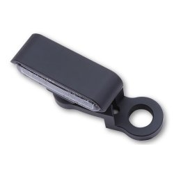 Highsider LED blinkst Type 2, montering i spejlfod, sort