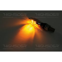 Highsider Sonic-X2, MC LED blinklys, sort eller chrom