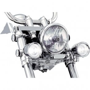 Kuryakyn Krelys, Bullet style, driving lights, med holdere