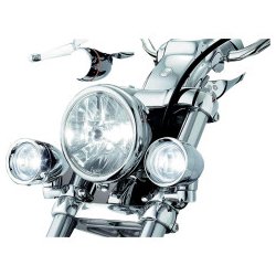 Kuryakyn Krelys, Bullet style, driving lights, med holdere