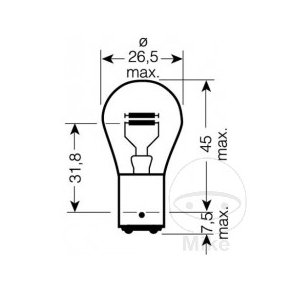 Pre 6V21/5W. fod BAY15D I