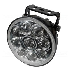 Highsider MC LED fjernlygte, 9 power LED, med universal monteringsbelag