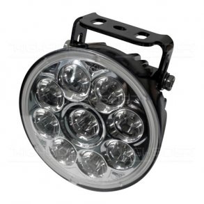 Highsider MC LED fjernlygte, 9 power LED, med universal monteringsbelag