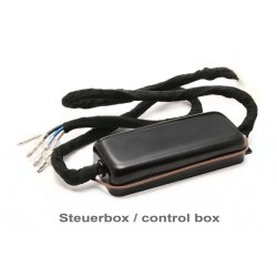 Highsider ATLANTA 5 3/4 tomme LED forlygte, sort/chrom side/bundmonteret, E-mrket