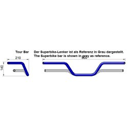 LSL Touren Lenker Styr Chrome 