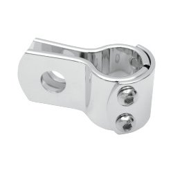 3-delt Clamp, 22, 25, 29, 32, 38 mm sort eller chrom, holder