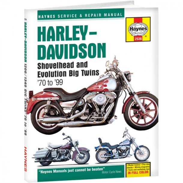 Haynes 2536, reparationshndbog, Harley, HD Big Twin, 1970-1999