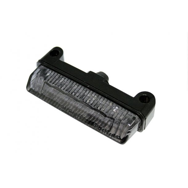 Mini-LED-taillight, R&oslash;gfarvet glas, 2 x M4 huller til montering