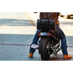 Kuryakyn 5213 Momentum Rambler Roll Bag, black