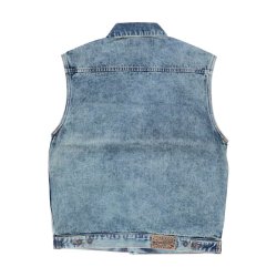 MCS Denim Vest, Stonewashed blue, bl cowboy vest
