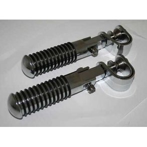 Universal fodhvilere, chrom med o-ringe og monteringsbeslag