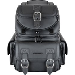 Saddlemen BR3400D black vinyl, universal MC taske, Sissybar/Bagsde taske