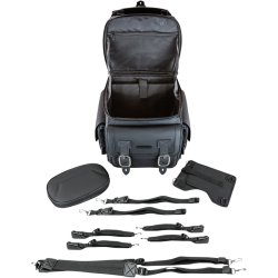 Saddlemen BR3400D black vinyl, universal MC taske, Sissybar/Bagsde taske