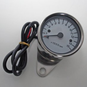 Analog MC Omdrejningstæller poleret eller sortlakeret