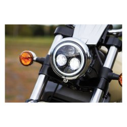 Kuryakyn 2462, HD, Indian, Orbit Vision 5-3/4" L.E.D. Headlight, Black