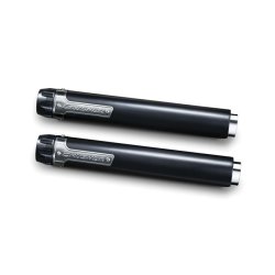 Crusher Maverick, 2,5' slip-ons, sorte, Indian Scout 15-18