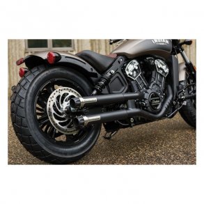 Crusher Maverick, 2,5' slip-ons, sorte, Indian Scout 15-18