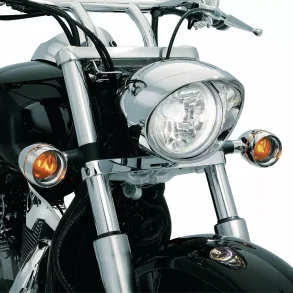  Deep-Dish blinklys parabol med chrom kant incl. pre