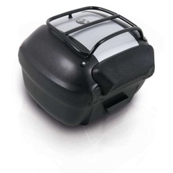 Hepco Becker, universal,  Journey TC50 topbox, sort med slvlg,  incl. rygln, rling p top