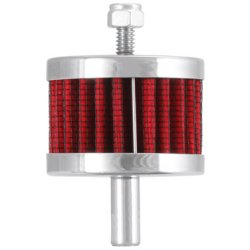 K&N 62-xx, Udluftningsfilter, chrom lg/top, clamp-on