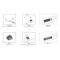 Puig Radikal 119mm hndtag, 22mm, 7/8 styr, mange farver