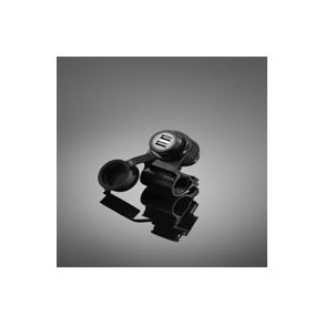 Highway Hawk USB dobbelt ladestik til 22 eller 25 mm styr