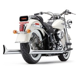 Cobra 6989 True Duals Fishtail chrome, 12-17 Softail (excl. 13-17 FXSB Breakout)