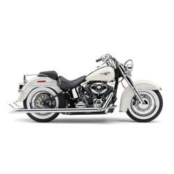 Cobra 6989 True Duals Fishtail chrome, 12-17 Softail (excl. 13-17 FXSB Breakout)