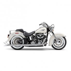 Cobra 6989 True Duals Fishtail chrome, 12-17 Softail (excl. 13-17 FXSB Breakout)