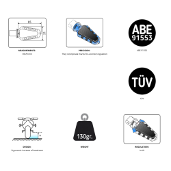 Puig Trail, alu fodhviler med gummi, mange farver