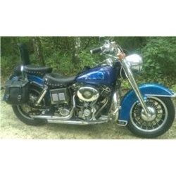 Wide Touring Studded REAR Seat - MC bags&aelig;de - Harley-Davidson FX/FL Big Twin