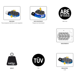 Puig Enduro 2.0, Alu fodhviler med gummi, mange farver