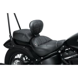 Mustang, Standard Touring Seat med frerrygln, HD Street Bob 2018-'21 inkl. passagersde