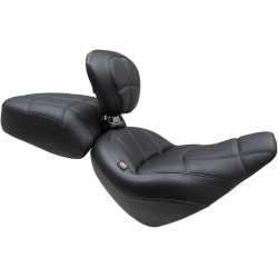 Mustang, Standard Touring Seat med frerrygln, HD Street Bob 2018-'21 inkl. passagersde