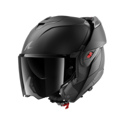 Shark Oxo Modular Hjelm, Dark Shadow, Mat Sort eller Blank Gr