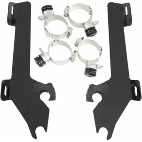Memphis Shades Fats/Slim Windshield Trigger-Lock Complete Mount Kit Yam Raider - Sort