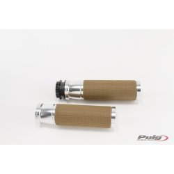 Puig Vintage hndtag, 22mm, 7/8 styr, sort/alu brun