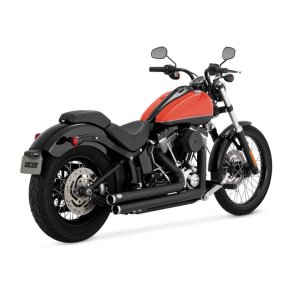 Thorcat Vance & Hines Big Shots 2-i-2, EU-GODKENDT, Sort, Softtail Twin Cam 06-16