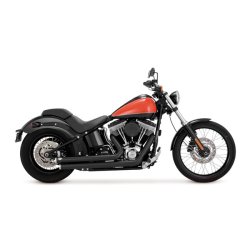 Thorcat Vance &amp; Hines Big Shots 2-i-2, EU-GODKENDT, Sort, Softtail Twin Cam 06-16