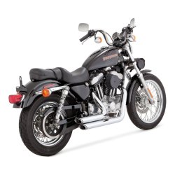 Thorcat Vance &amp; Hines Anarchy 2-i-2, EU-GODKENDT, Chrom, XL Sportster 1990-2003