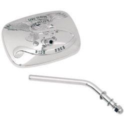 Emgo - Live to Ride - spejl - krom - krom/guld - Metric/Harley