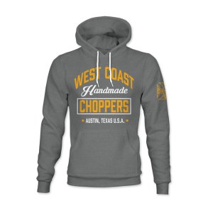 WCC Handmade choppers hoodie grey melangeUNISEX