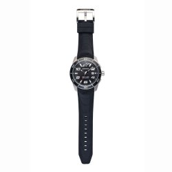 Alpinestars Satined Steel Watch, Black, armbndsur