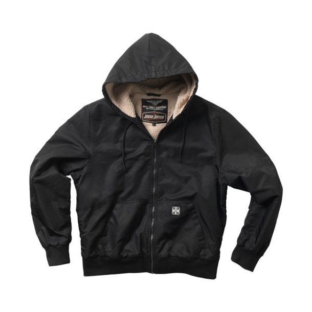 WCC BFU Sherpa Nylon jakke sort